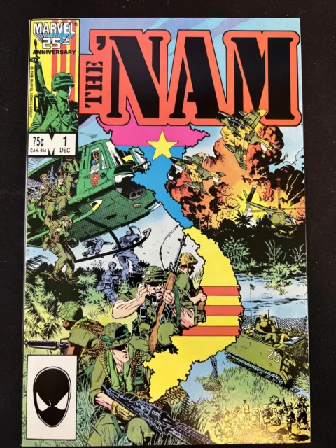 The NAM #1 Marvel Comics 1986 Vietnam War Vintage Comic Book NM+