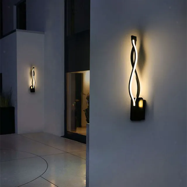 Nordique Ondulés LED Mur Lampe Chambre Lampe Salon Décoration Lampe De Chevet