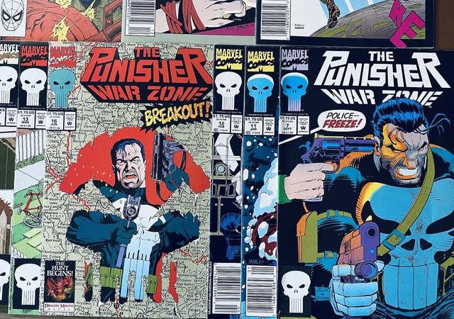 Punisher Lot of 10 Comics 💥 War Zone + War Journal Keys Marvel Set comic book
