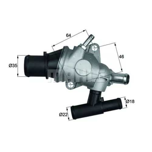 1 Thermostat, Kühlmittel BEHR TH 29 88