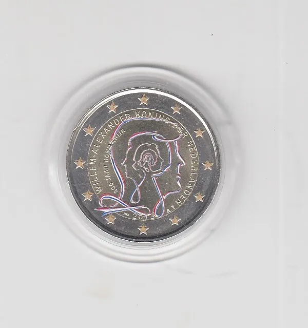 Netherlands Willem Alexander 2013 Colored Coloured Coin