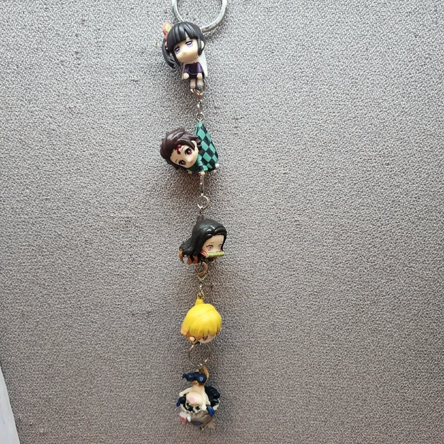 5 Demon Slayer Keychain Mascot Mini Figures Shueisha Japan Used