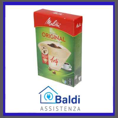 80 filtri per caffé Dimensioni 1x4 1 dose di anticalcare inclusa Bianco Per caffettiera a filtri Melitta Original 