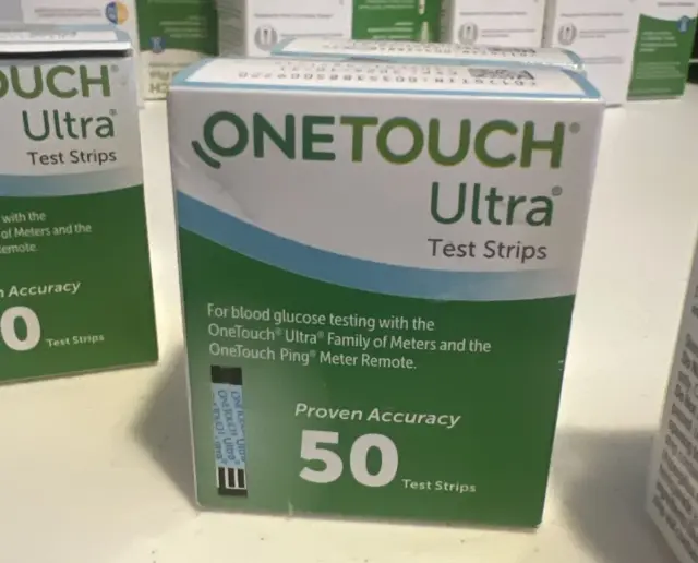 50 ct OneTouch One Touch Ultra Glucose Blood Test Strips Exp 03/31/24 SUPER SALE