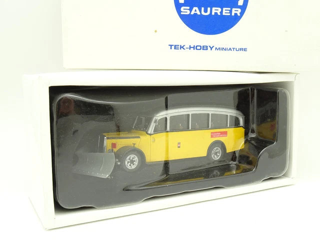Fourgon Pompiers SAURER 3CT1D – Échelle 1/43 – TEK-HOBY – Occasion état Neuf