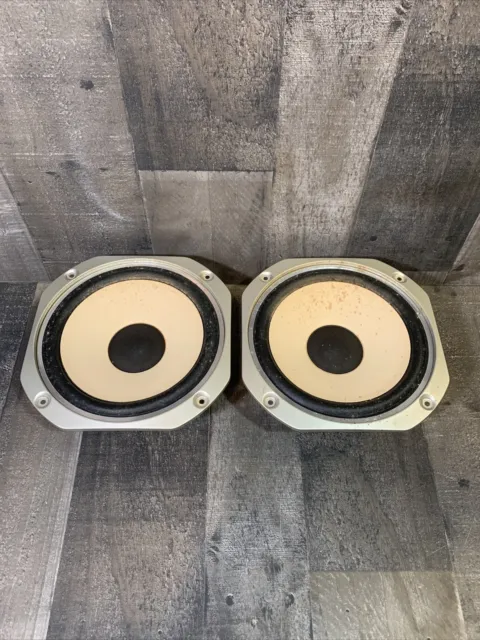 Fisher Vintage Sub Woofer Speakers DS-810 Tested Working 7 inch