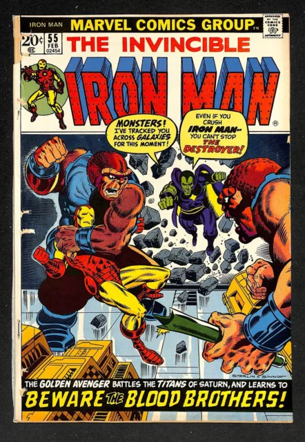 Iron Man #55 - Marvel - 1973 - 1st app of Thanos - Bronze Age KEY (XO) 48