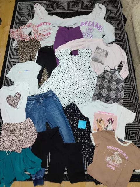 #C90💜 Huge Bundle Of Girls Clothes 10-11years NEXT GEORGE M&S PRIMARK LONSDALE