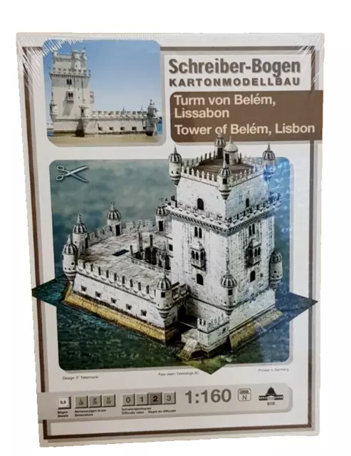 + KARTONMODELL Turm von Belém Lissabon SCHREIBER-BOGEN 810   Modèle en Papier