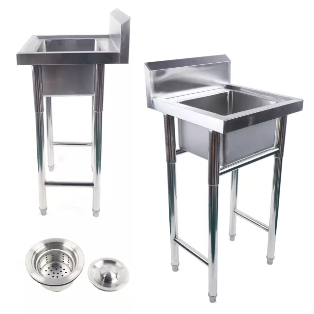 304 Stainless Steel Wall Mount Hand Washing Sink With Faucet Table Groove Design
