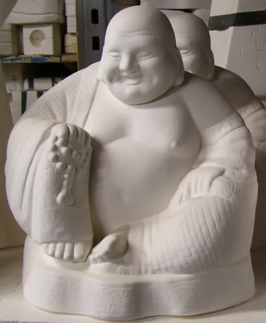 Ready to Paint Ceramic Bisque- Large sitting Buddha