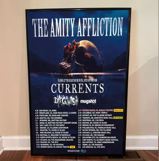 The Amity Affliction - Tour 2024 Poster