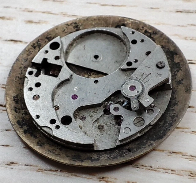 Cadran Et Mouvement De Montre KRISTAL - Argent - À Réparer - Occasion