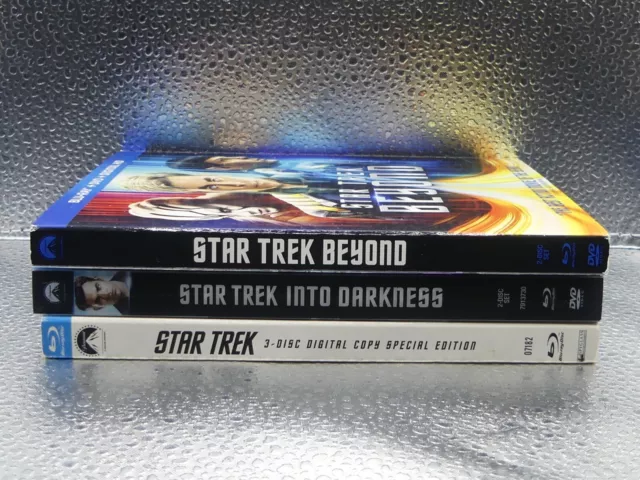 (3) Star Trek Lot (Blu-ray + DVD) Star Trek | Into Darkness | Beyond