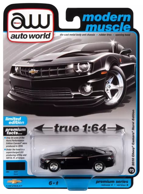 Auto Welt 1/64 2010 Hurst Chevrolet Camaro (Schwarz) AWSP115B B7/A3/A4