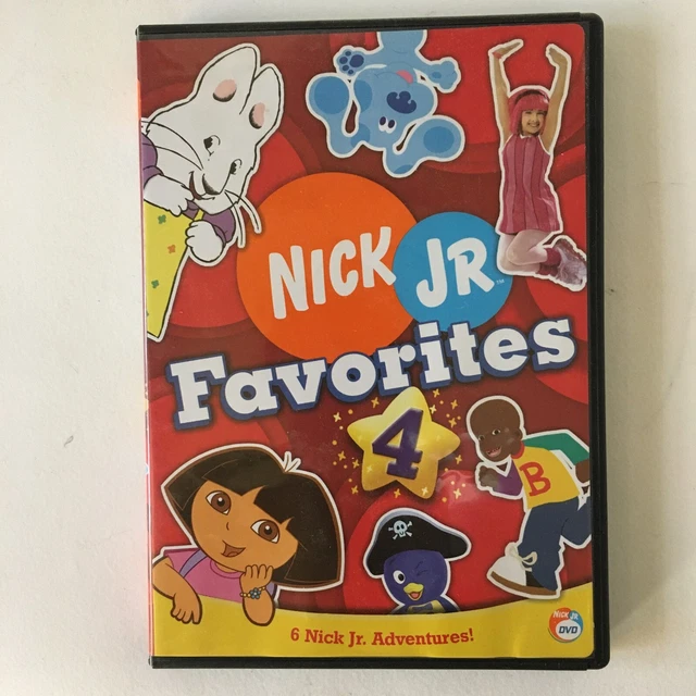 NICK JR. FAVORITES 4 DVD Dora Backyardigans Blues Clues LazyTown Little