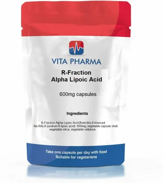 R-FRACTION ALPHA LIPOIC ACID 600mg capsules antioxidant cell damage VITAPHARMA