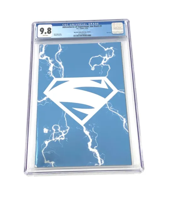9.8 NMT Adventures Of Superman: Jon Kent #1 Electric Blue Foil Exclusive Variant