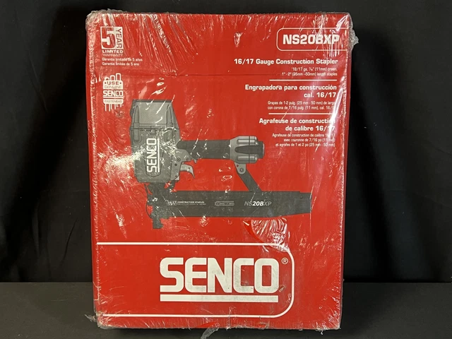 Senco NS20BXP 120psi 16 Gauge 7/16" Crown Pneumatic Stapler New Sealed Senco NS20BXP 120psi 16 Gauge 7/16" Crown Pneumatic Stapler New Sealed