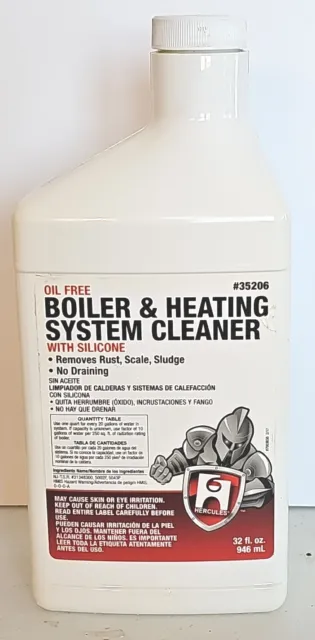 Oatey 35206 Hercules Boiler and Heating System Cleaner 32 FL Oz Oil Free