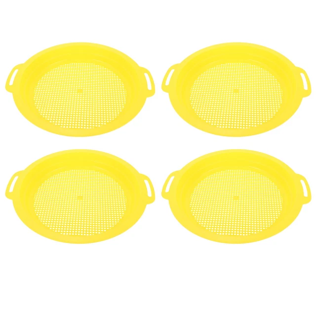 4pcs Kinder Sand Sifter Spielzeug im Freien Strandspielzeug Kinder tragbare Sand