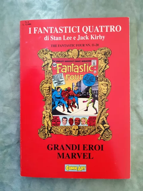 Grandi Eroi Marvel N 4 I Fantastici Quattro Stan Lee Jack Kirby Comic Art  #Fum2