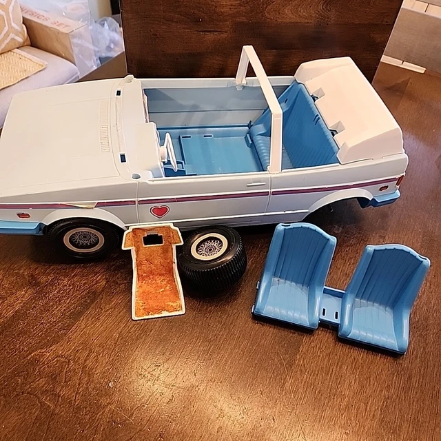MATTEL 1981 BARBIE Heart Family Convertible Car Blue Replacement PARTS REPAIR 44.99 PicClick