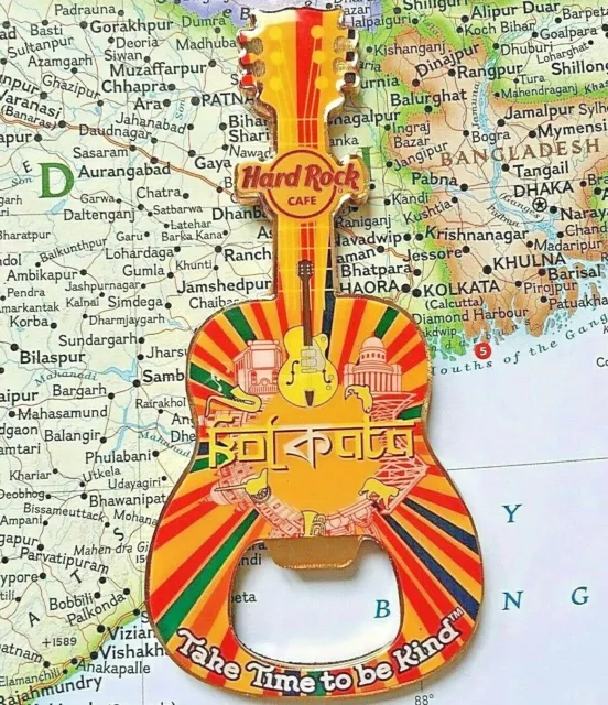 KOLKATA INDIA 🇮🇳 Hard Rock CAFE®HRC🎸GUITAR CITY🎸METAL MAGNET☑️ BOTTLE OPENER