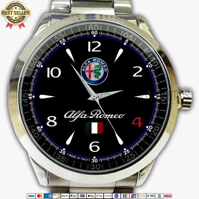 Alfa Romeo Logo Emblem AR16 Custom Watch Stainless Steel Wristwatches Alfa Romeo Logo Emblem AR16 Custom Watch Stainless Steel Wristwatches