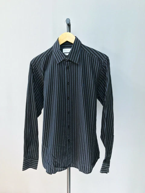 YSL YVES SAINT LAURENT POUR HOMME CHEMISE NOIRE MANCHES LONGUES