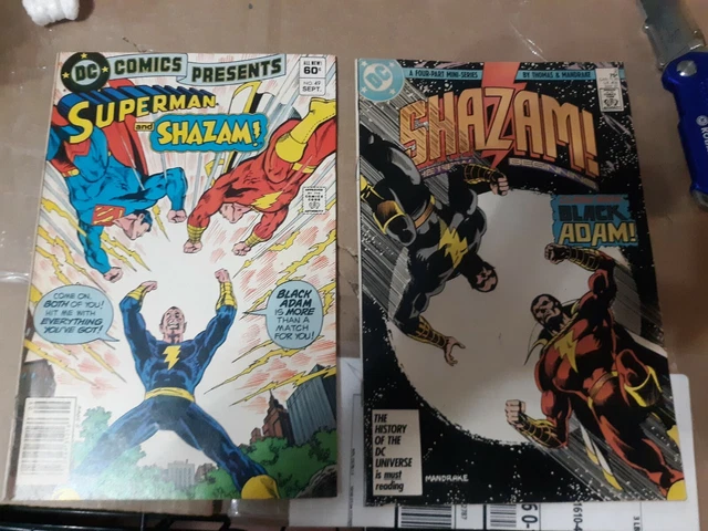 DC Comics Presents Superman Shazam Issue #49 1982 Black Adam App Newsstand