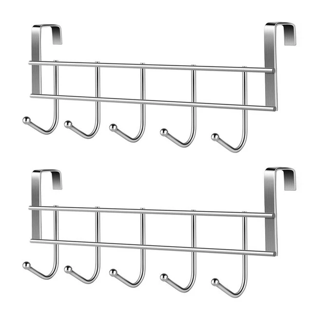 2 x SUPERBI di TüR 5 home bagno organizer rack abbigliamento cappotto cappello HS9G6