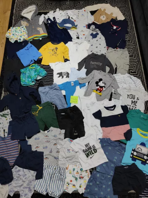 #626💙Huge Bundle Of Baby Boy Clothes 9-12months NEXT GEORGE DISNEY NUTMEG REBEL