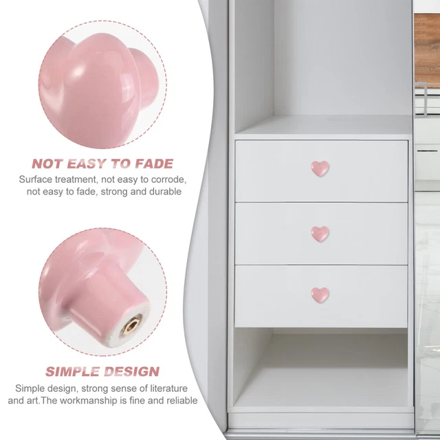 2 Pcs Vintage Door Knobs Decorate Child Jewelry Drawer Wardrobe Handle 4