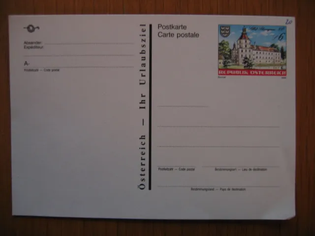 Austria Österreich IHR URLAUBSLAND : Ganzsache Postkarte ( 1992 )