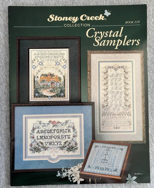 Stoney Creek 8 Crystal Samplers #119 Cross Stitch Beads Patterns/Charts ONLY