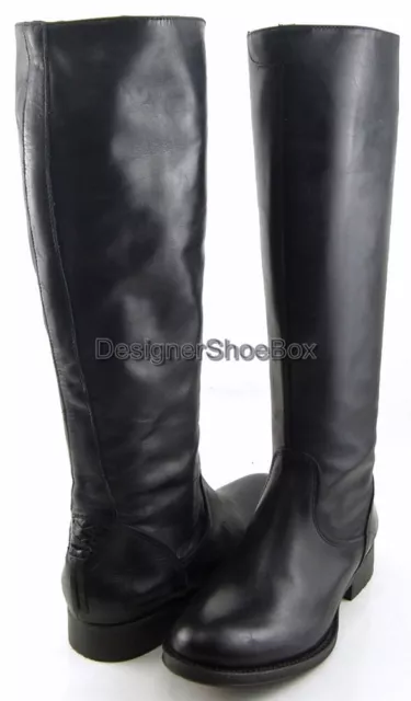 $495 VERA WANG LAVENDER JAMAR Black Leather Designer Comfort Knee High Boots 9