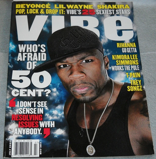 VIBE MAGAZINE JULY 2007 50 Cent Beyonce Lil Wayne Shakira Rihanna Trey ...