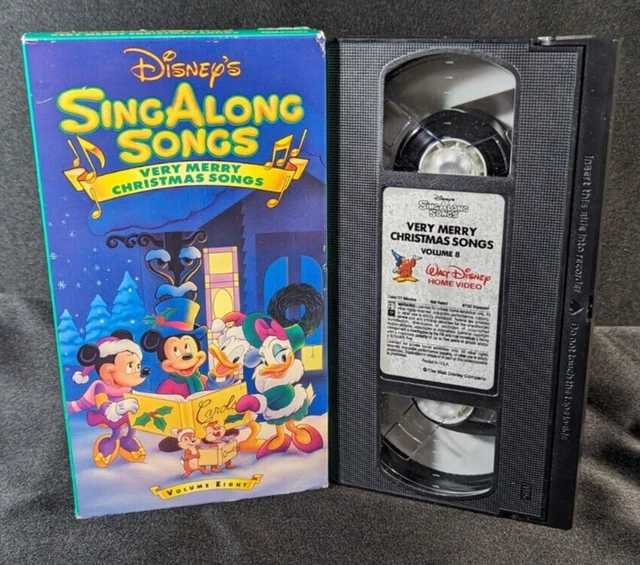 DISNEY SING ALONG Songs Very Merry Christmas Song Vol. 8 VHS 1997