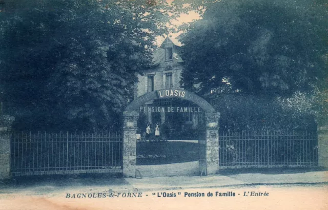 CPA 61 - BAGNOLES DE L'ORNE (Orne) - L'Oasis Pension de Famille - L'Entrée