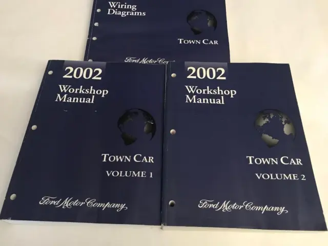 2002 Lincoln Town Car Shop Repair Manual Set Electrical wiring Limo Service FREE