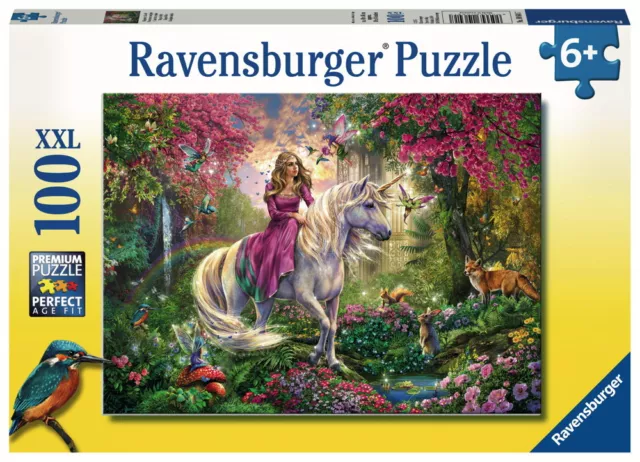 100 Teile Ravensburger Kinder Puzzle XXL Magischer Ausritt 10641