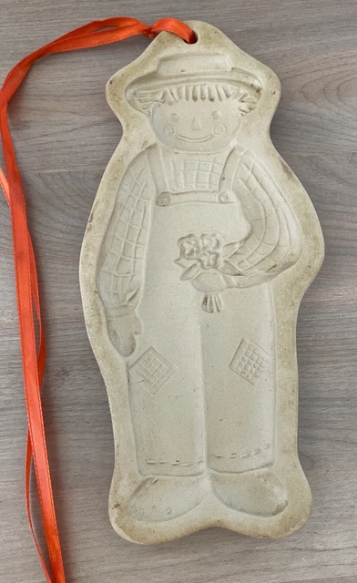 1988 ""Raggedy Andy"" bolsa marrón arte galletas molde/prensa, diseño de colina"