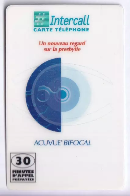 France Telecarte / Phonecard  Prepayee .. 30U Intercall Acuvue Test N°/00