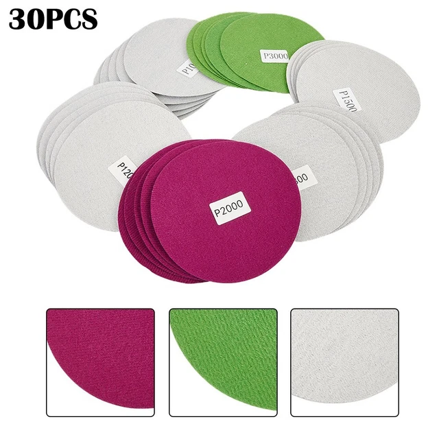 30Pcs Levigatura Disco Officina Levigatrice Ricambio Impermeabile Accessori