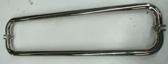 NOS CRL18" Back to Back Towel Bar for Glass Shower Door Polished Nickel Finish