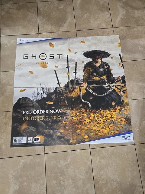 GHOST OF YOTEI Poster B2 Horizontal Size PS5 Game Promo Art