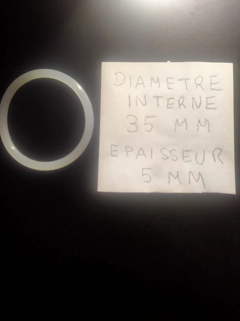 Anneau Du Plaisir (cockring) Pour Homme En Silicone Blanc Extensible - 50/40/5 Mm - Mage Chic