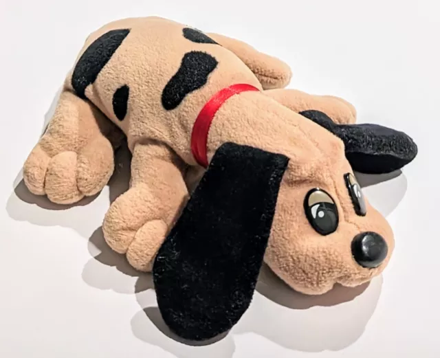 1986 Tonka Mini 8" Pound Puppies Puppy Plush Brown Black Dog Stuffed Animal