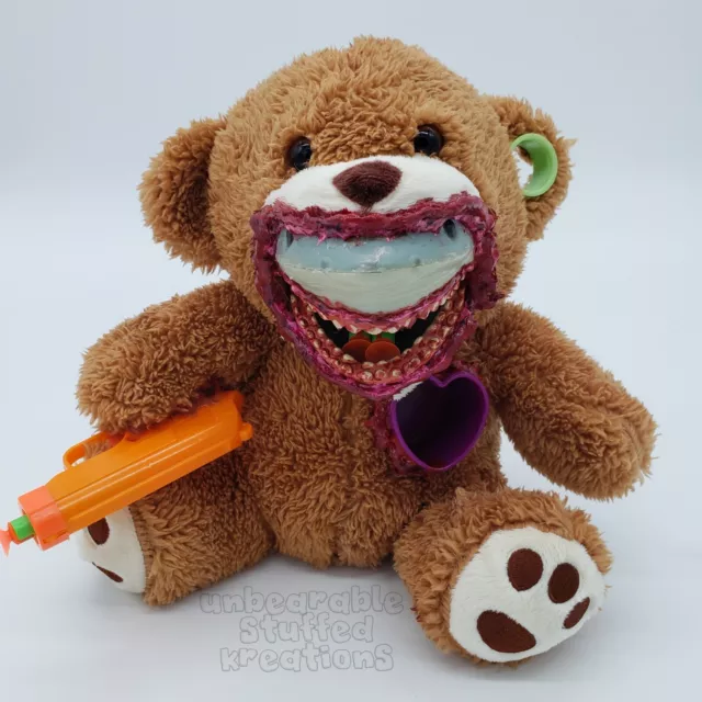 HORROR BEAR CREEPY Teddy Scary Stuffed Animals by Ny Graffiti Artist PUKE  $150.00 - PicClick